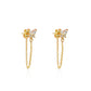 Butterfly Chain Earring Zircon