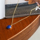 Deep Sea Girl Blue Pendant Necklace