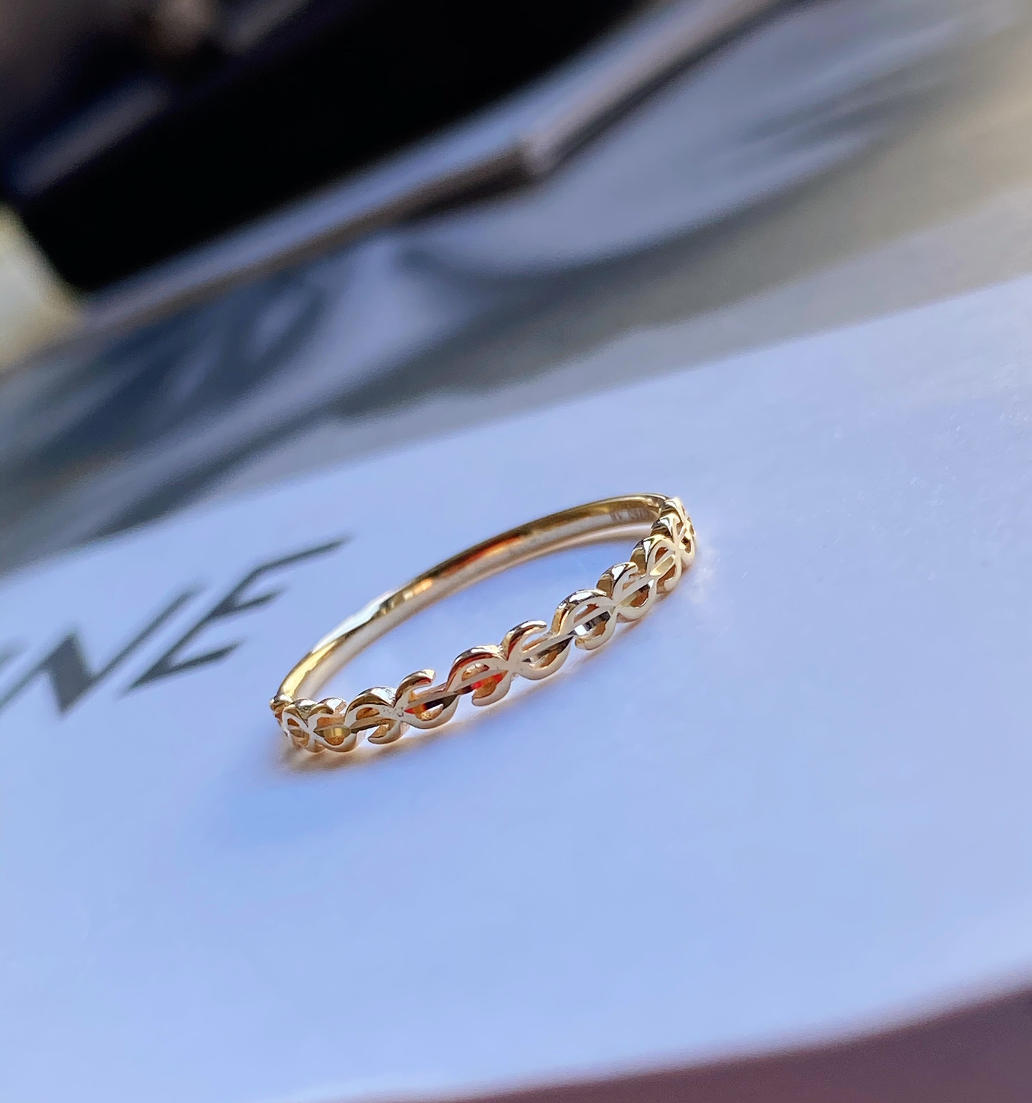 Handmade Dainty Solid 18K Gold Ring