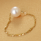 Designer Chain Rings With Fresh Pearl