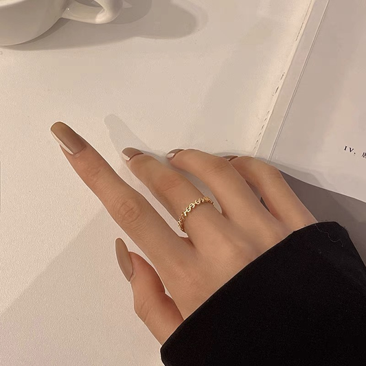 Handmade Dainty Solid 18K Gold Ring