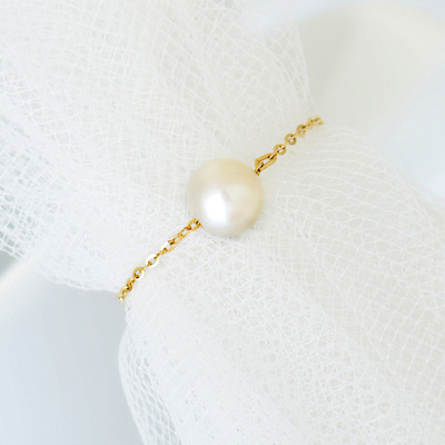 Designer Chain Rings With Fresh Pearl