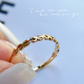 Handmade Dainty Solid 18K Gold Ring