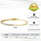 Paperclip Bracelet 14K Gold Plated Cubic Zirconia Tennis Bracelet.