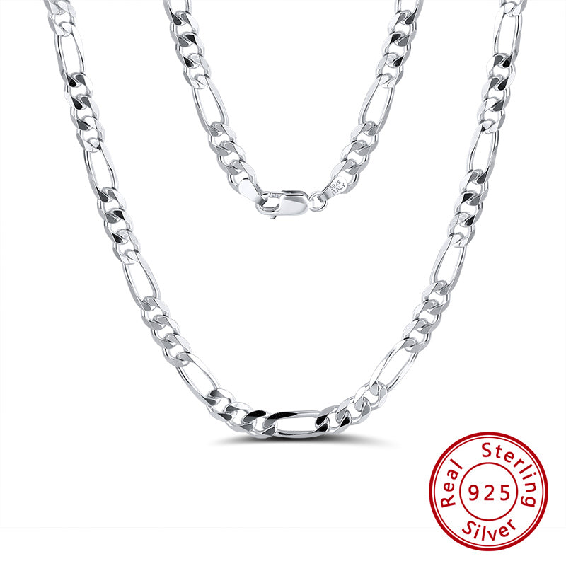 Men Thick Diamond-Cut Figaro Chain