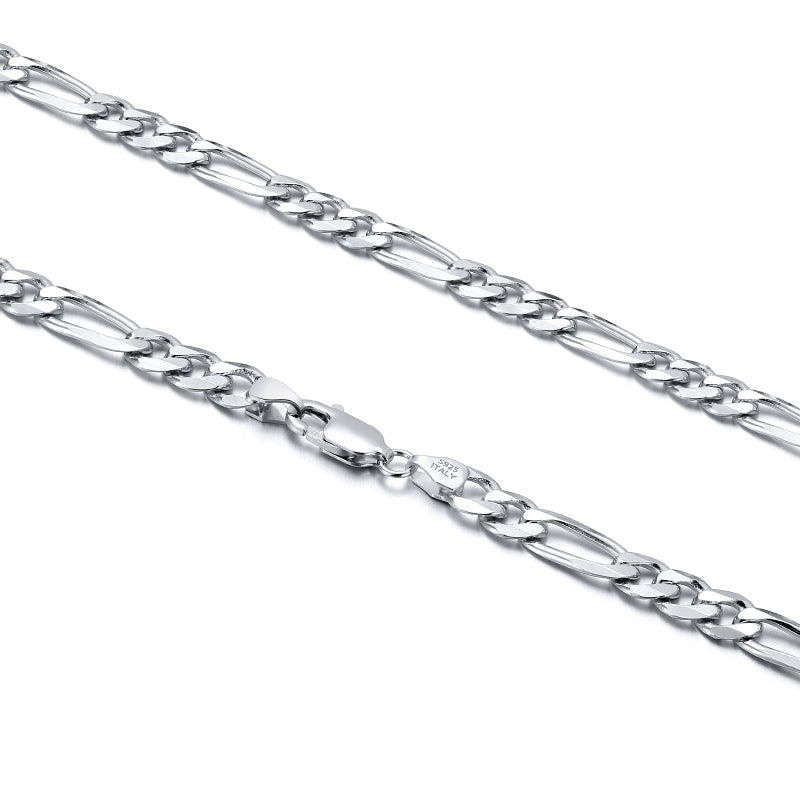 Men Thick Diamond-Cut Figaro Chain