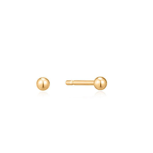 Minimal Solid Gold Earring