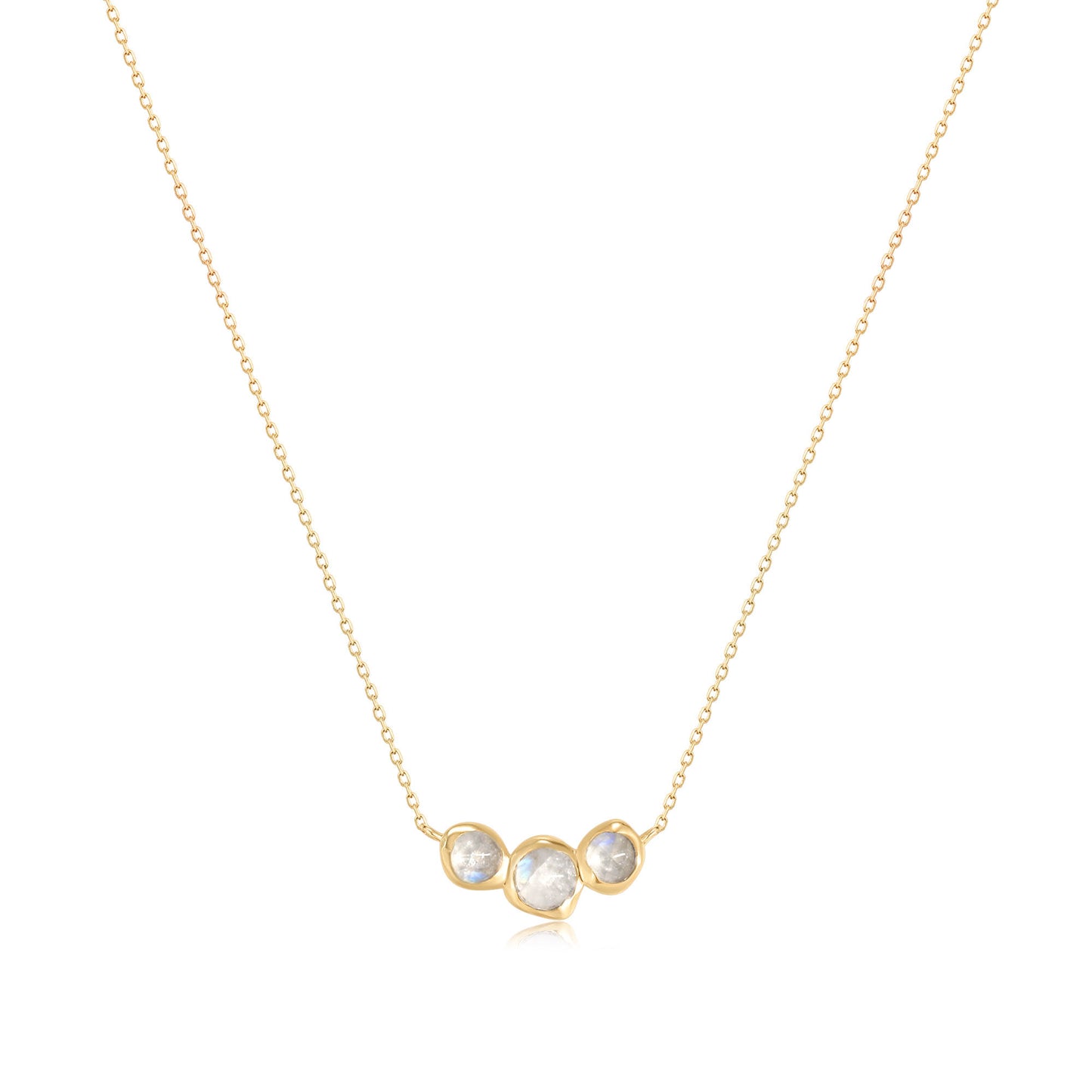 Moonstone Geometric Necklace