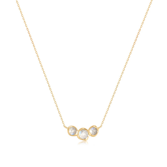 Moonstone Geometric Necklace