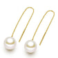 Threader Drop Fresh Peal Earrings