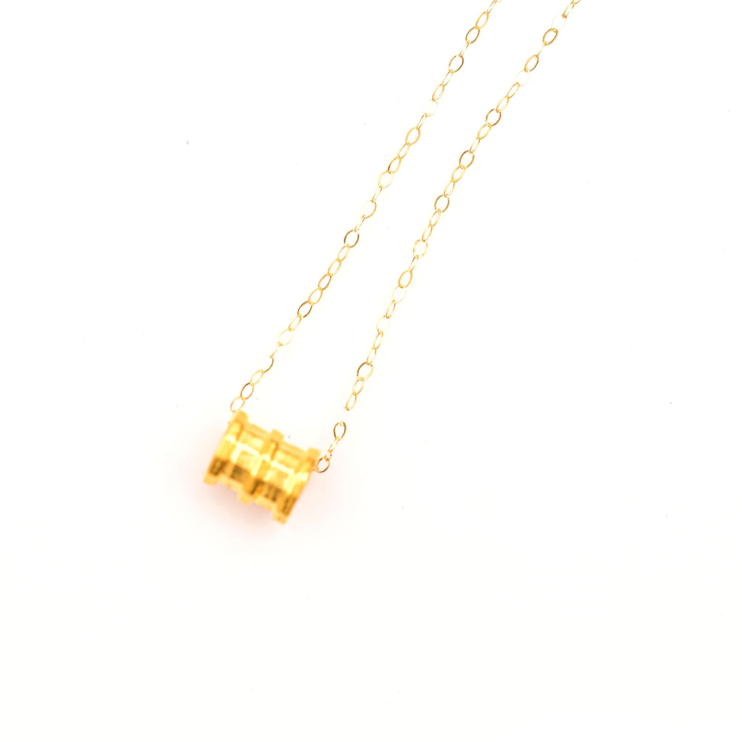 Charm With Real Gold Necklace & Pendant