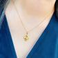 Four-Leaf Clove Shaded Heavier Necklace & Pendant