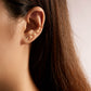 Minimal Solid Gold Earring